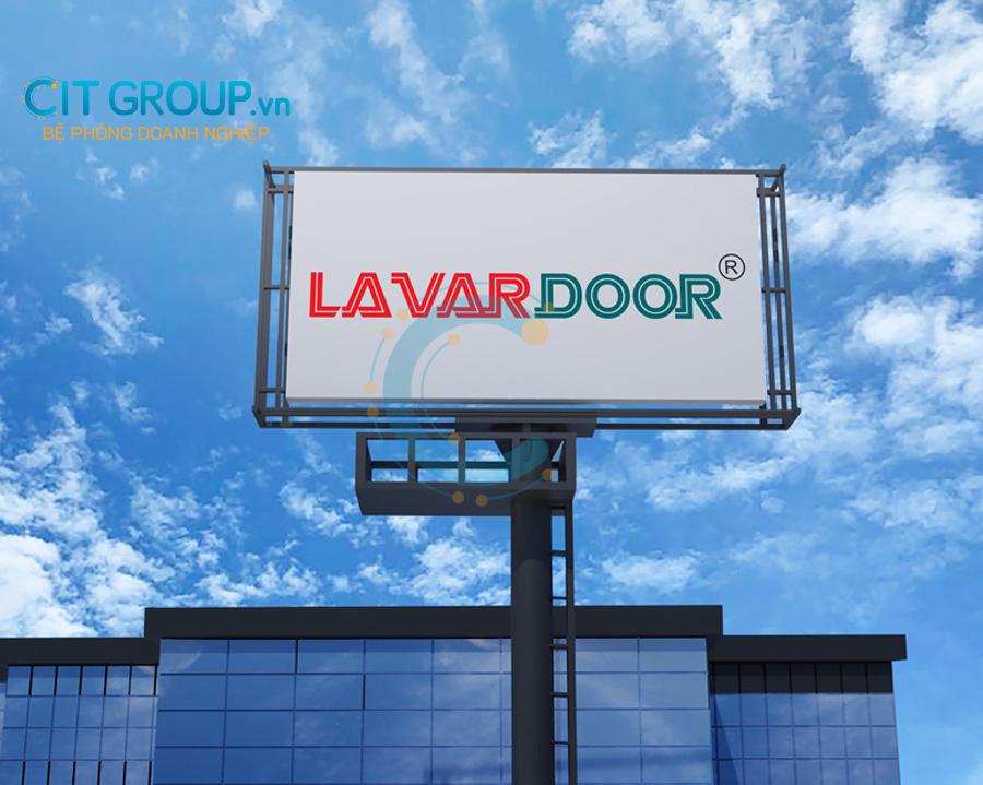 Logo Lavadoor thiết kế trên billboard