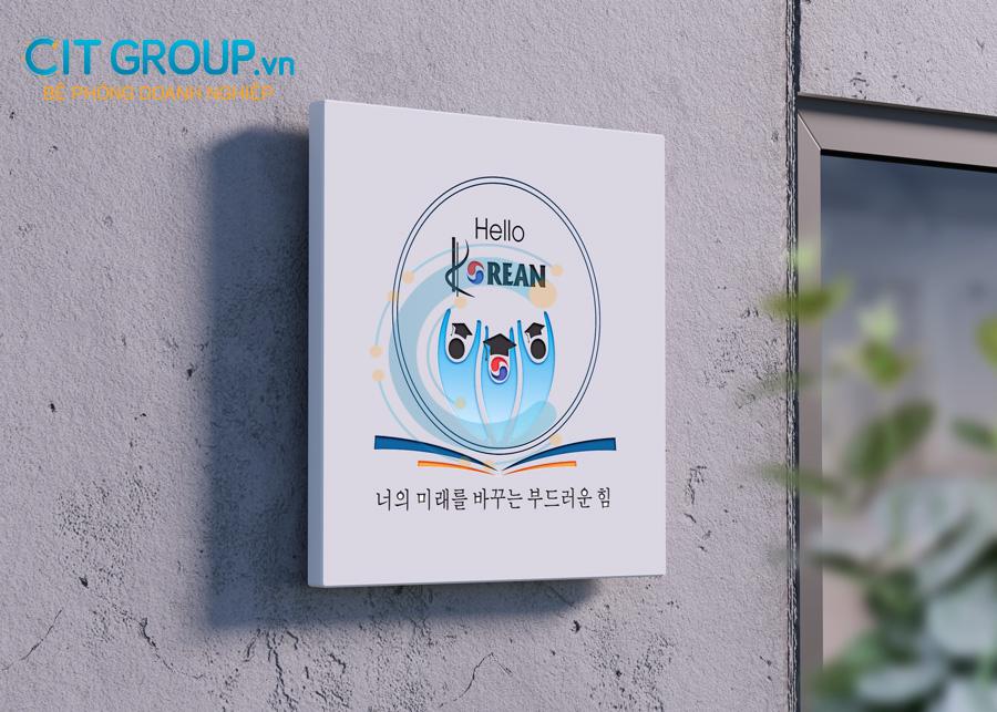 Logo Hello Korean mockup 