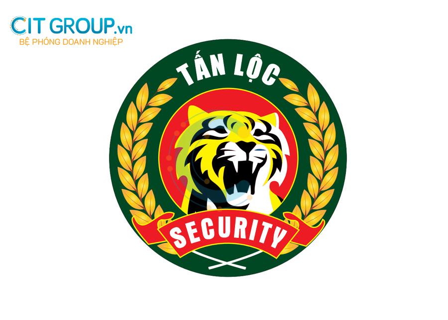 logo bảo vệ Tấn Lộc