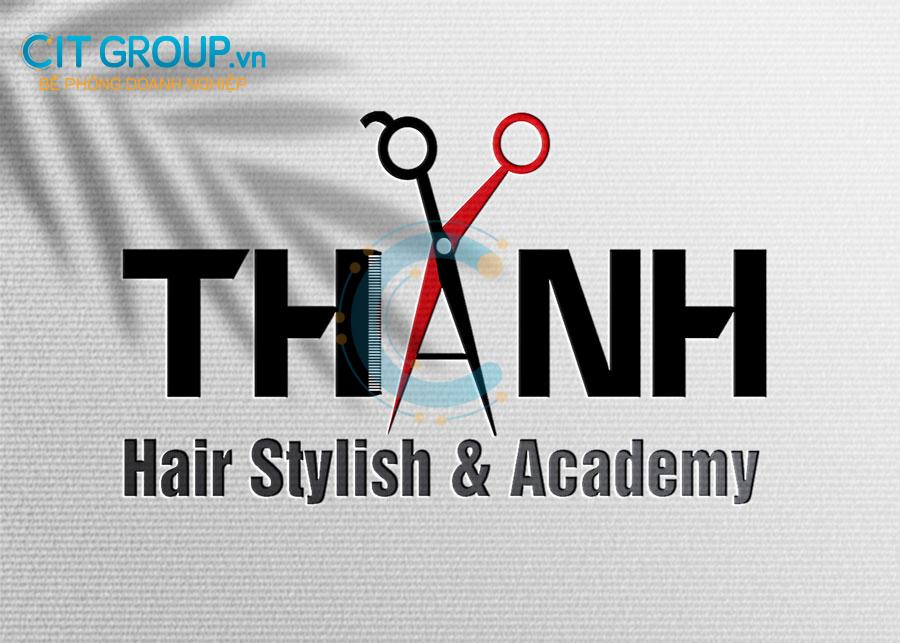 Logo Thanh Hair mockup 