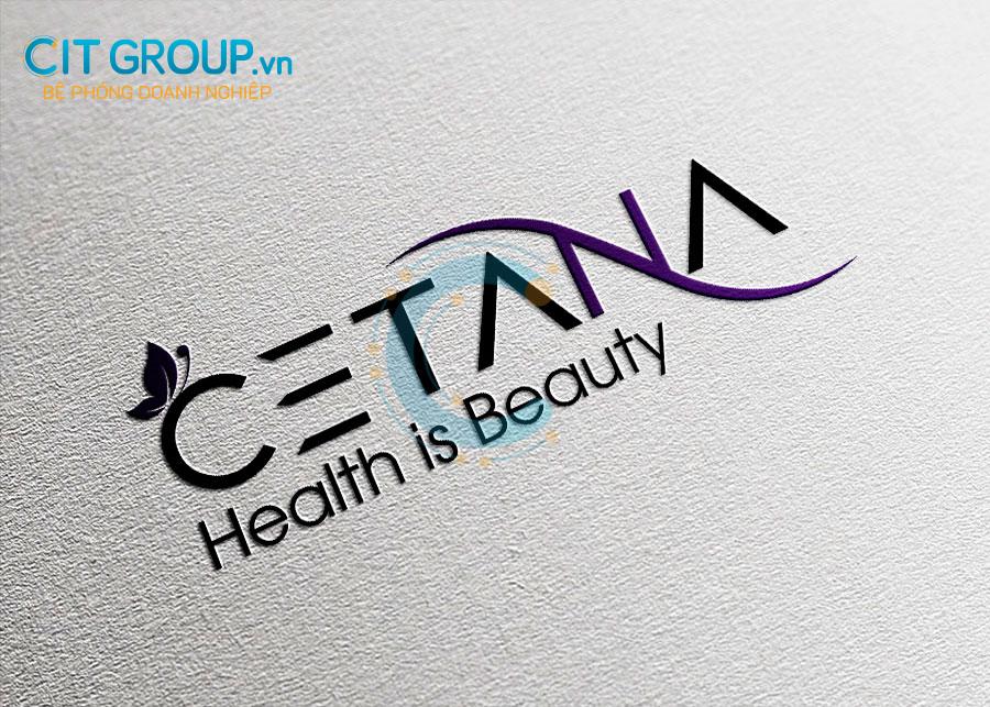 Logo Spa Cetana mockup mẫu 1