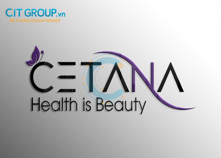 Logo Spa Cetana mockup 3d