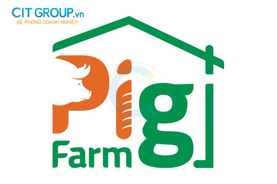 mẫu logo Logo PigFarm