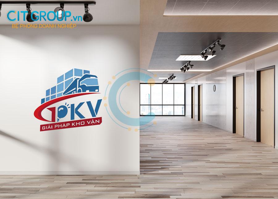 Logo GPKV mockup wall