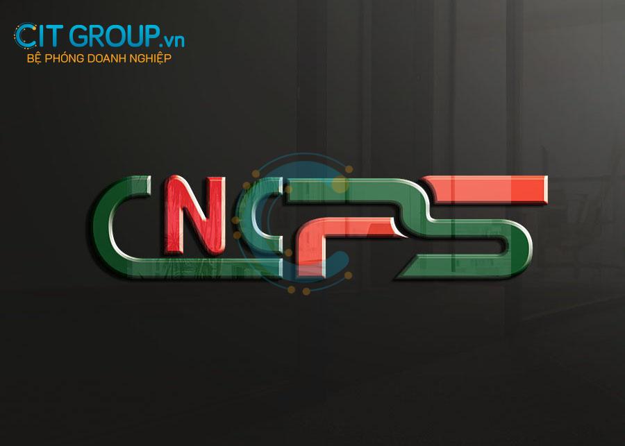 Logo Công ty CNPS mockup 3D