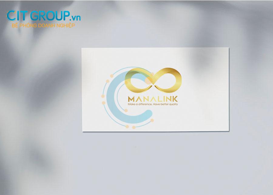 Logo manalink mockup card