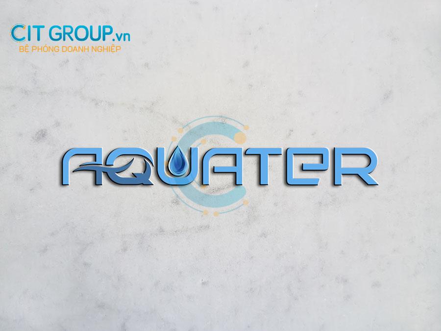 Logo Aquater mockup