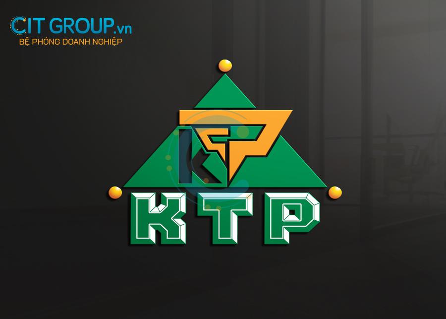 Mẫu logo Công ty KTP thiết kế 3D