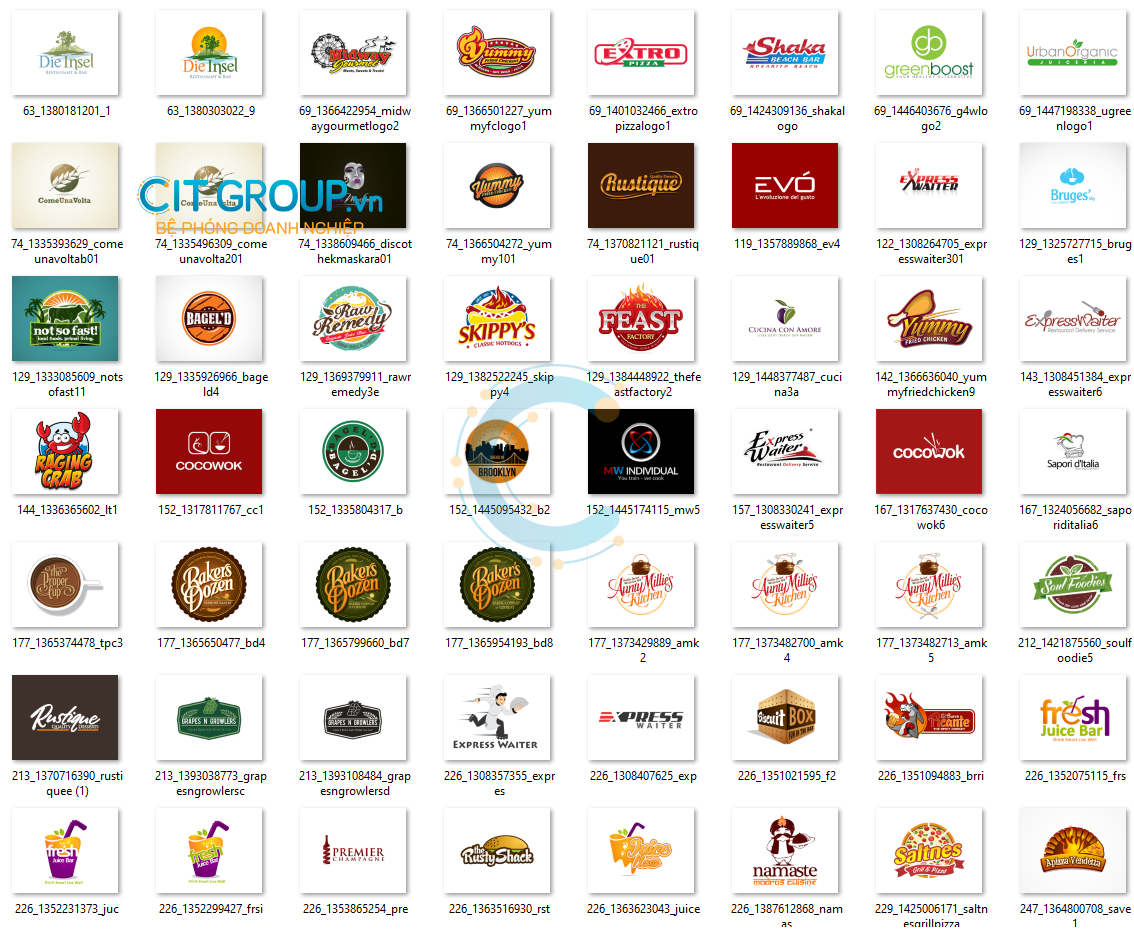 mẫu logo nhà hàng ẩm thực 1